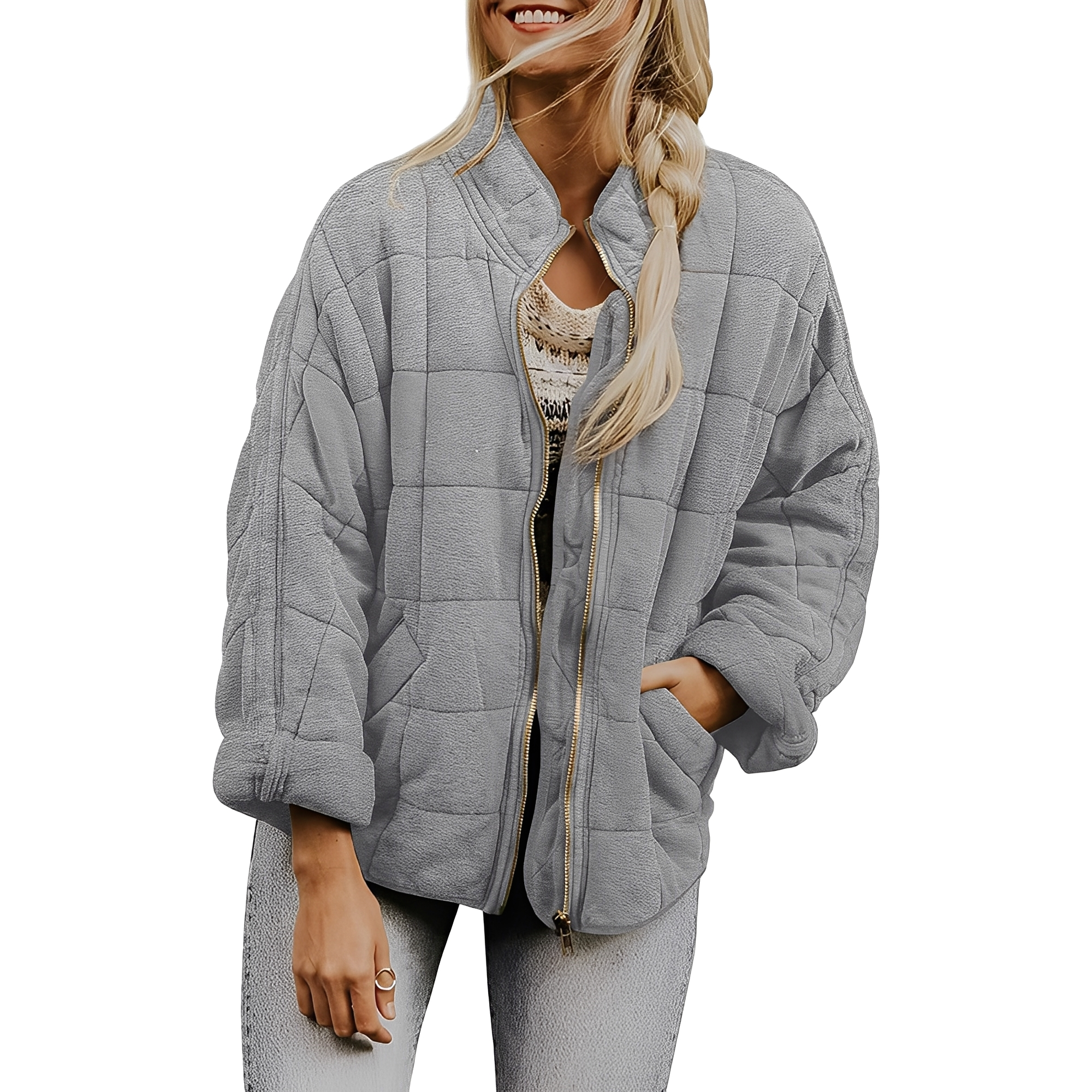 Luana - Casual Quilted Jacket with Pockets for Women