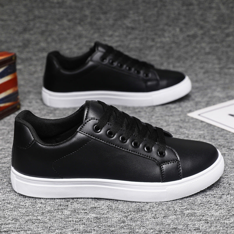 Nicholas - Men's Casual, Plain Leather Sneakers