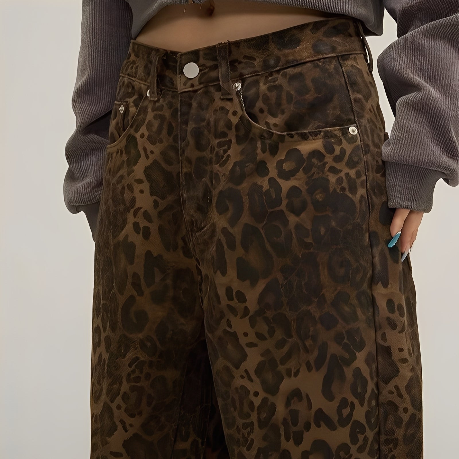 Felecia - Stylish Printed Baggy Jeans for Women