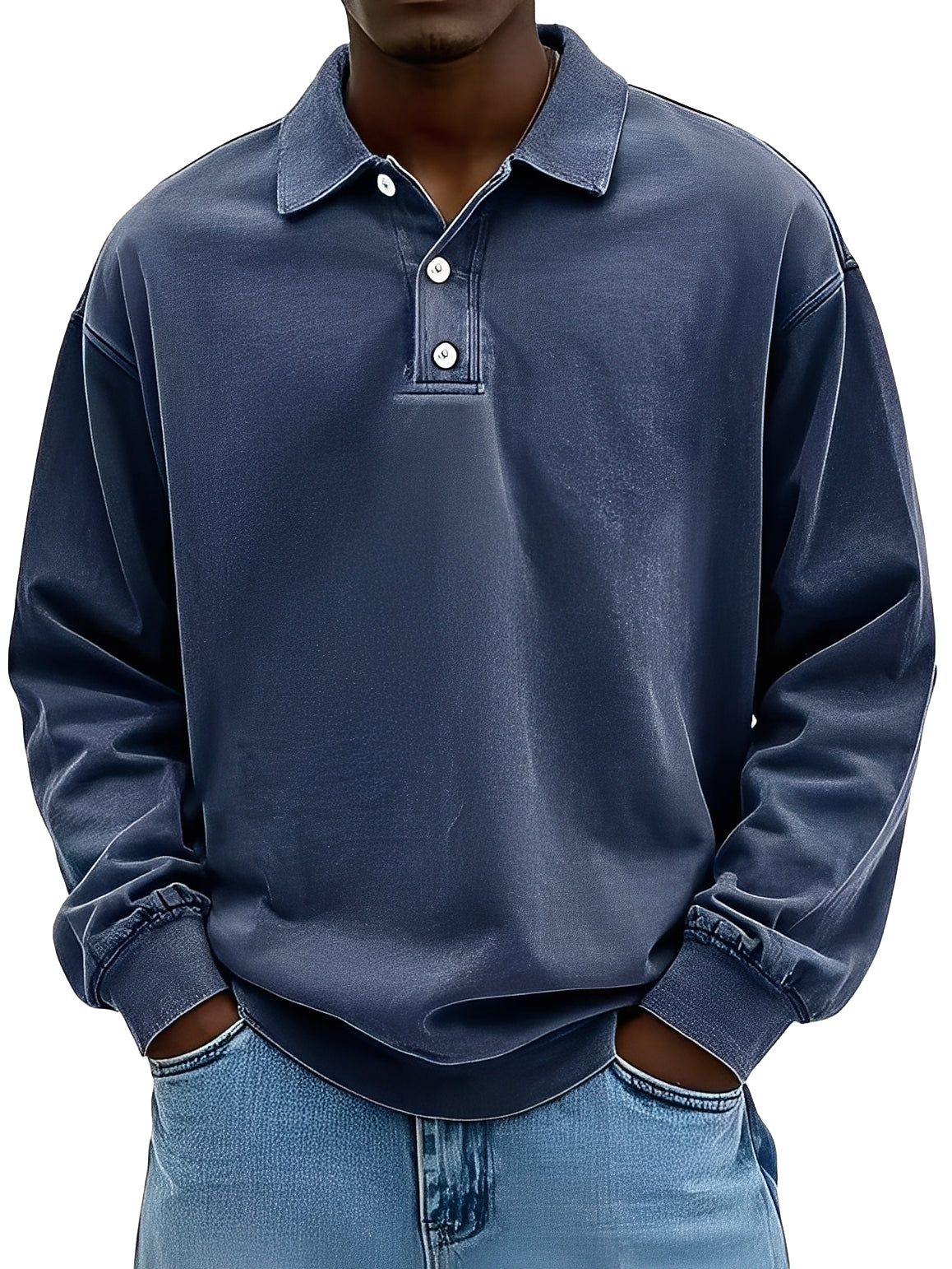Clayton - Classic Long-Sleeve Polo Shirt for Men