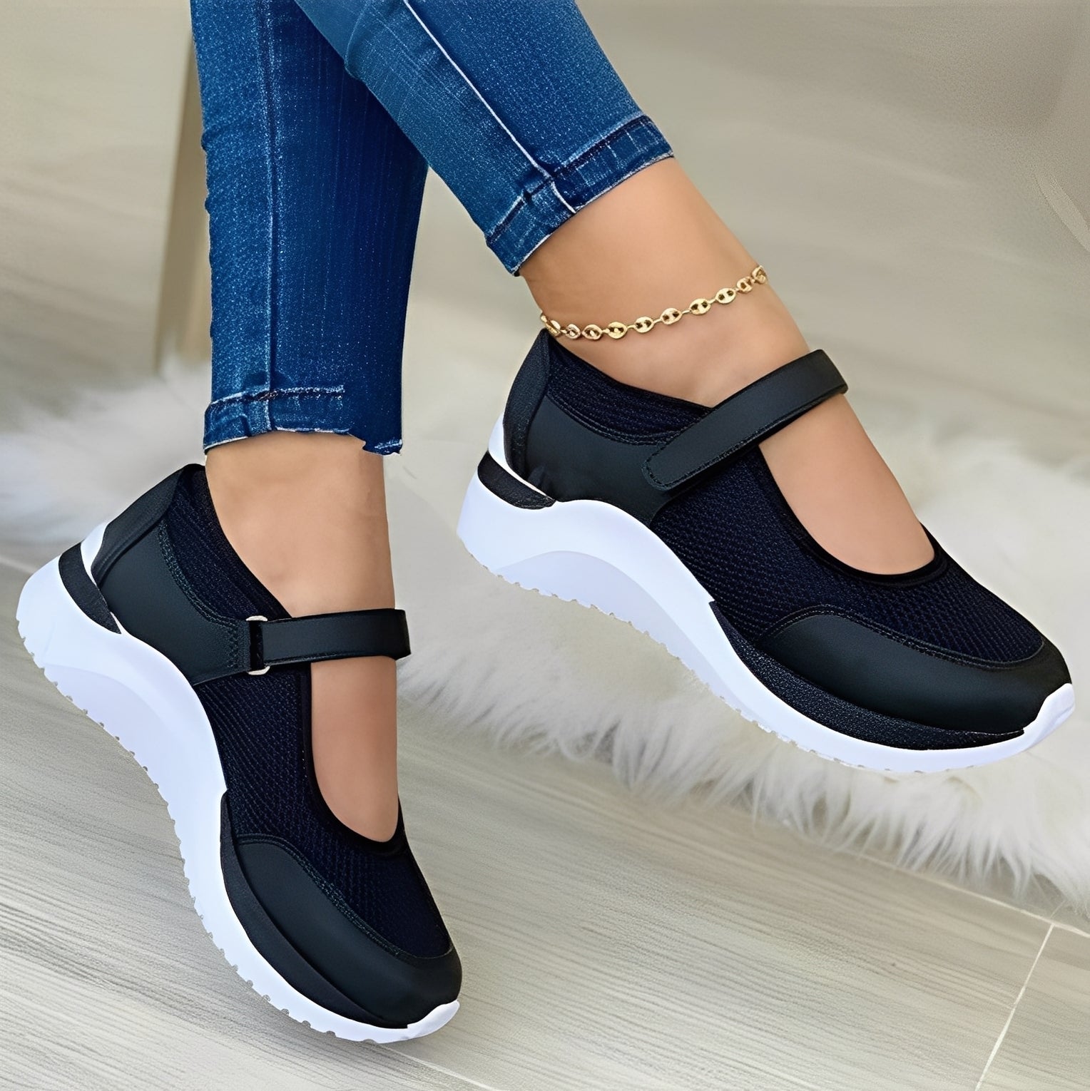 Nichola - Trendy Mesh Strap Sandals for Ladies