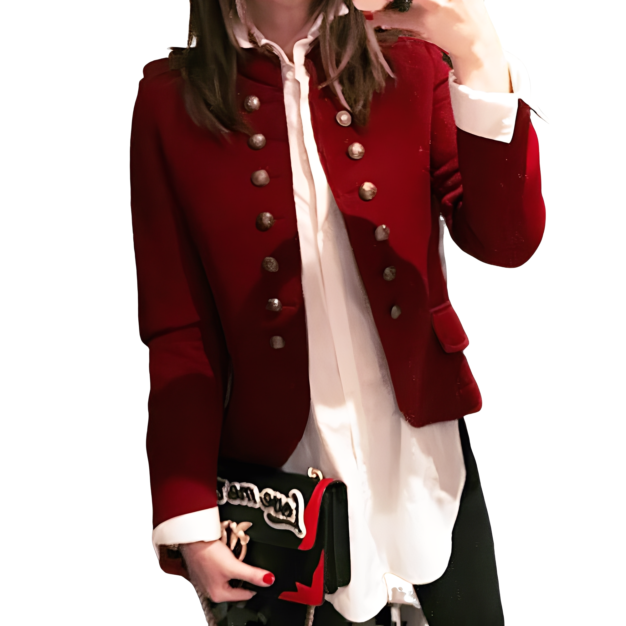 Rhoda - Stylish Blazer with Stand-up Collar for Women