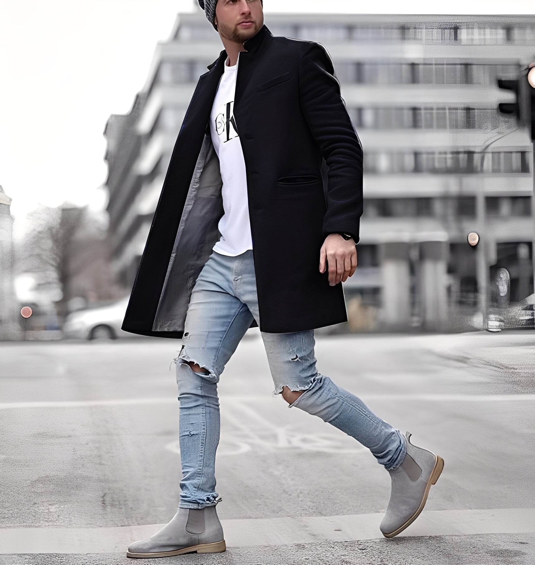 Cordell - Men's Casual Long Wool Coat