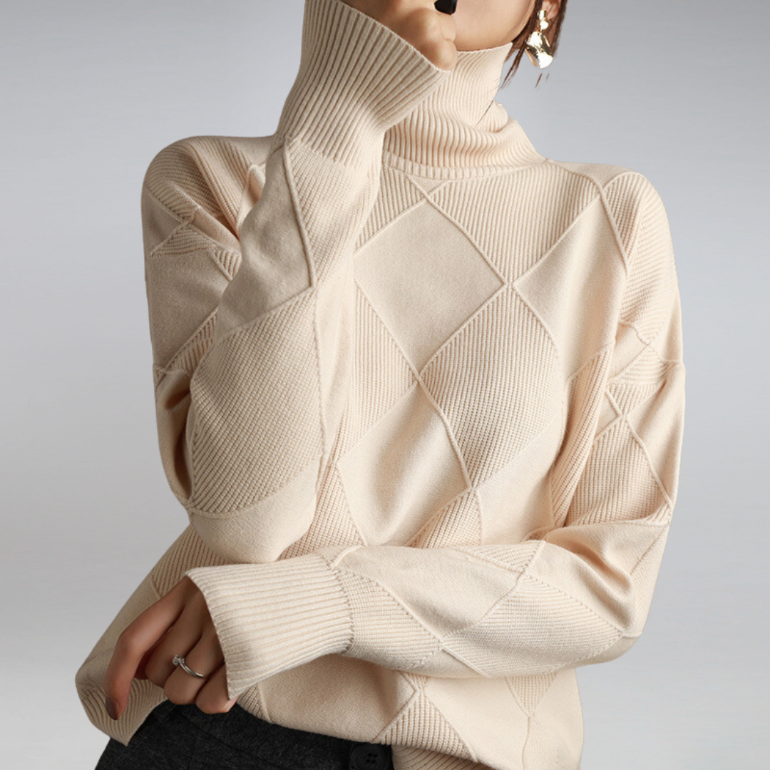 Camille – Women's Cashmere Turtleneck Sweater