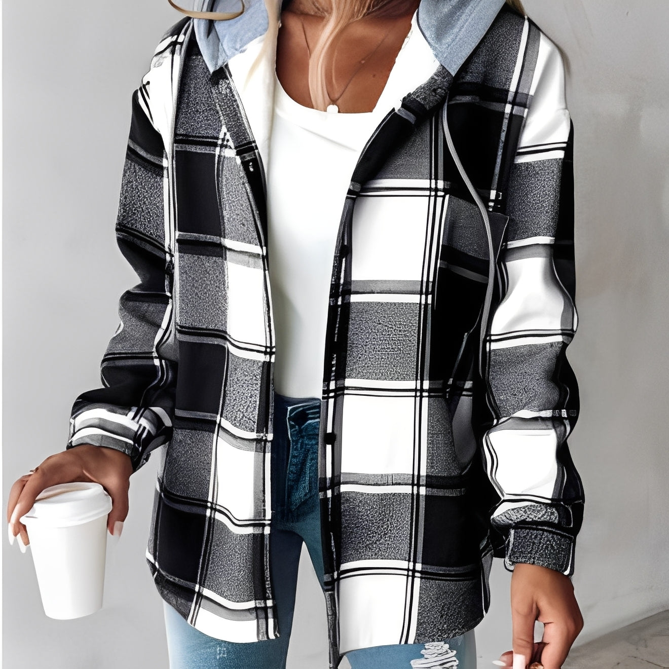 Briana - Women's Casual, Cozy Hooded Jacket