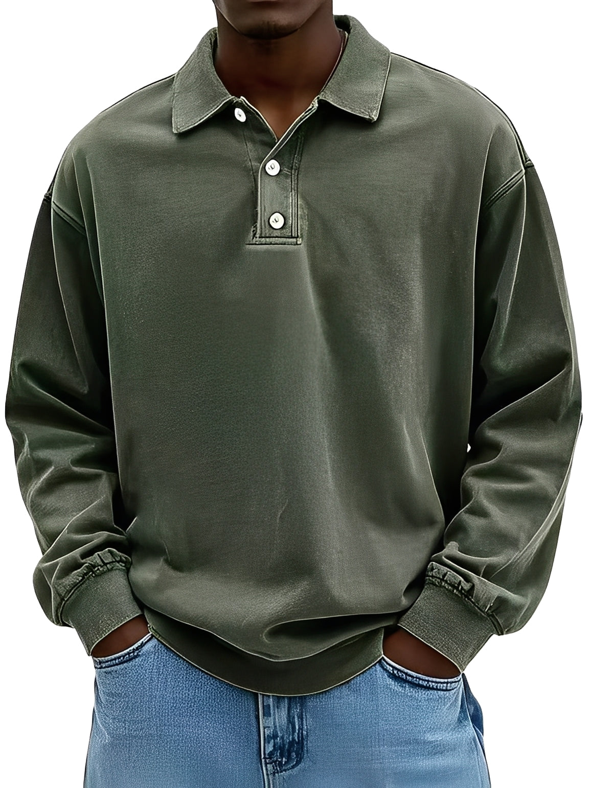 Clayton - Classic Long-Sleeve Polo Shirt for Men