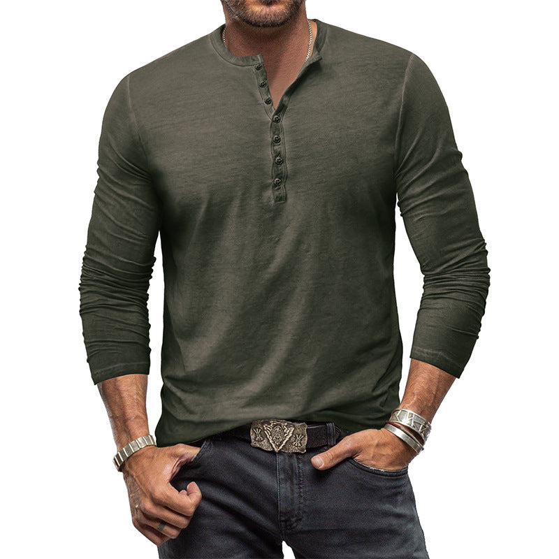 Clifford - Classic Washed Shirt with Buttons for Men