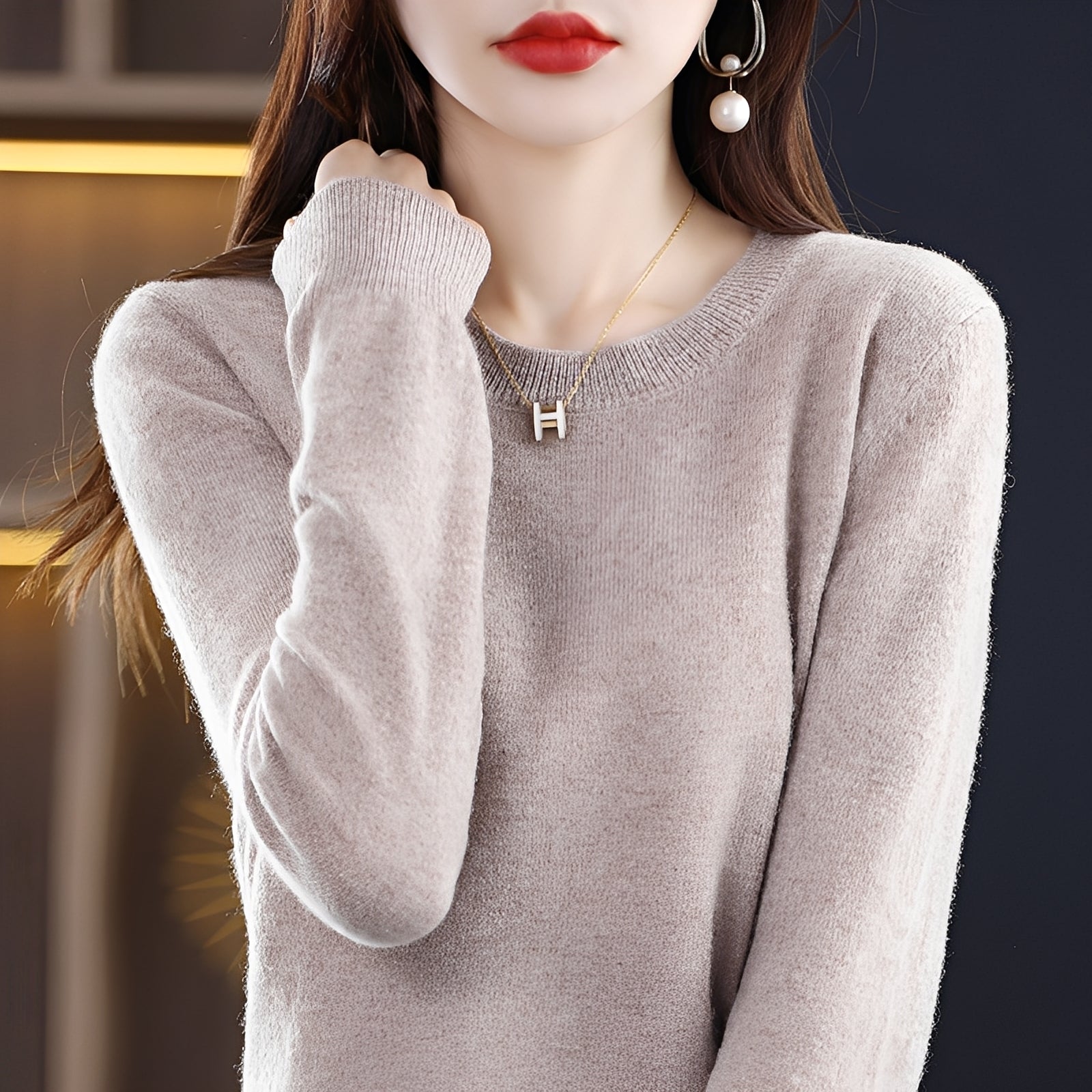 Julia - Stylish, Slim Wool Sweater for Women