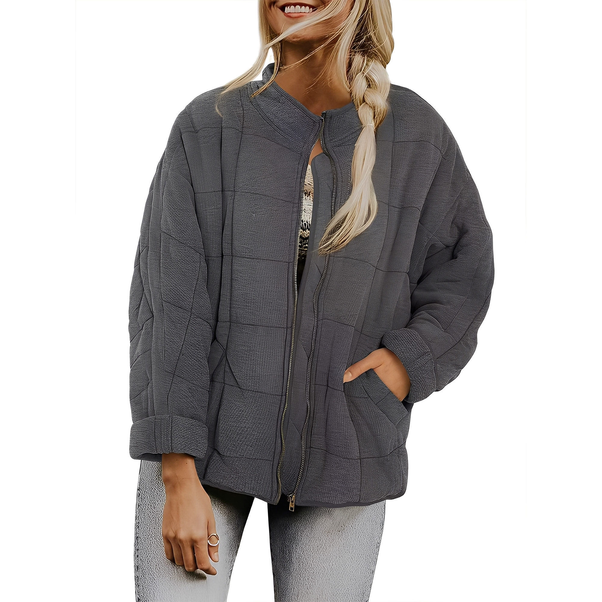 Luana - Casual Quilted Jacket with Pockets for Women
