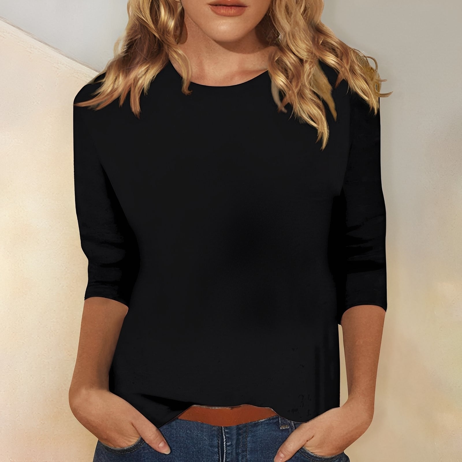 Louisa - Women's Casual, Basic Long Sleeve Shirt