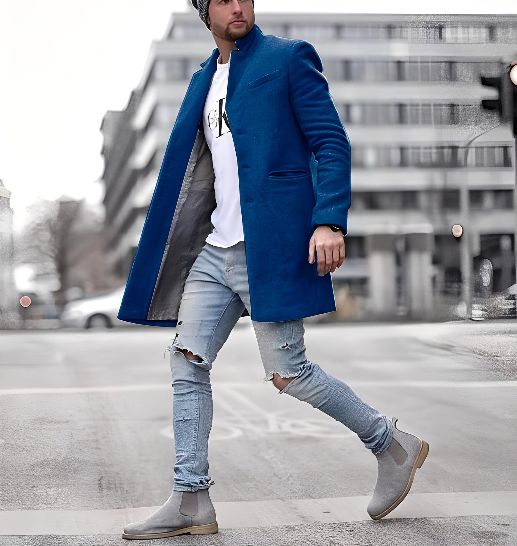 Cordell - Men's Casual Long Wool Coat