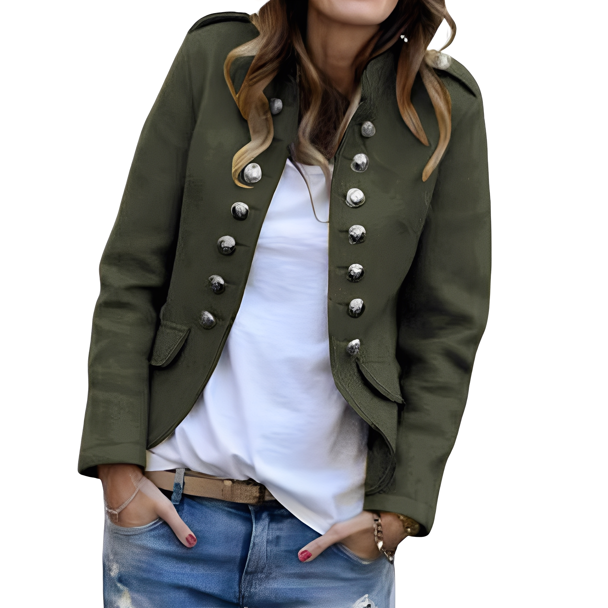 Rhoda - Stylish Blazer with Stand-up Collar for Women