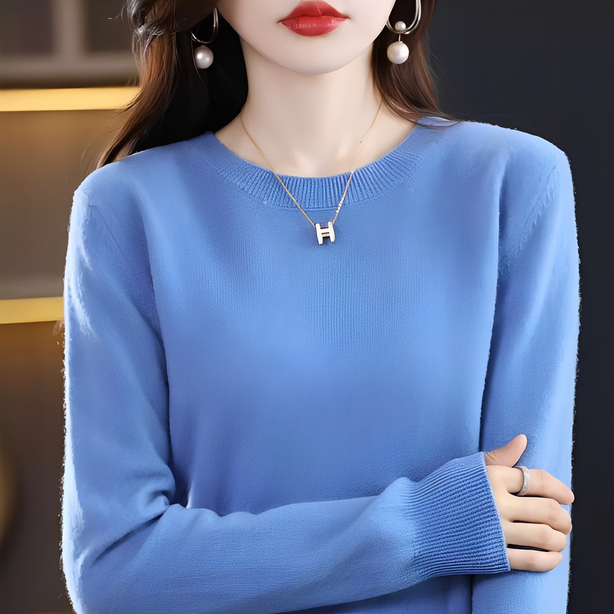 Julia - Stylish, Slim Wool Sweater for Women