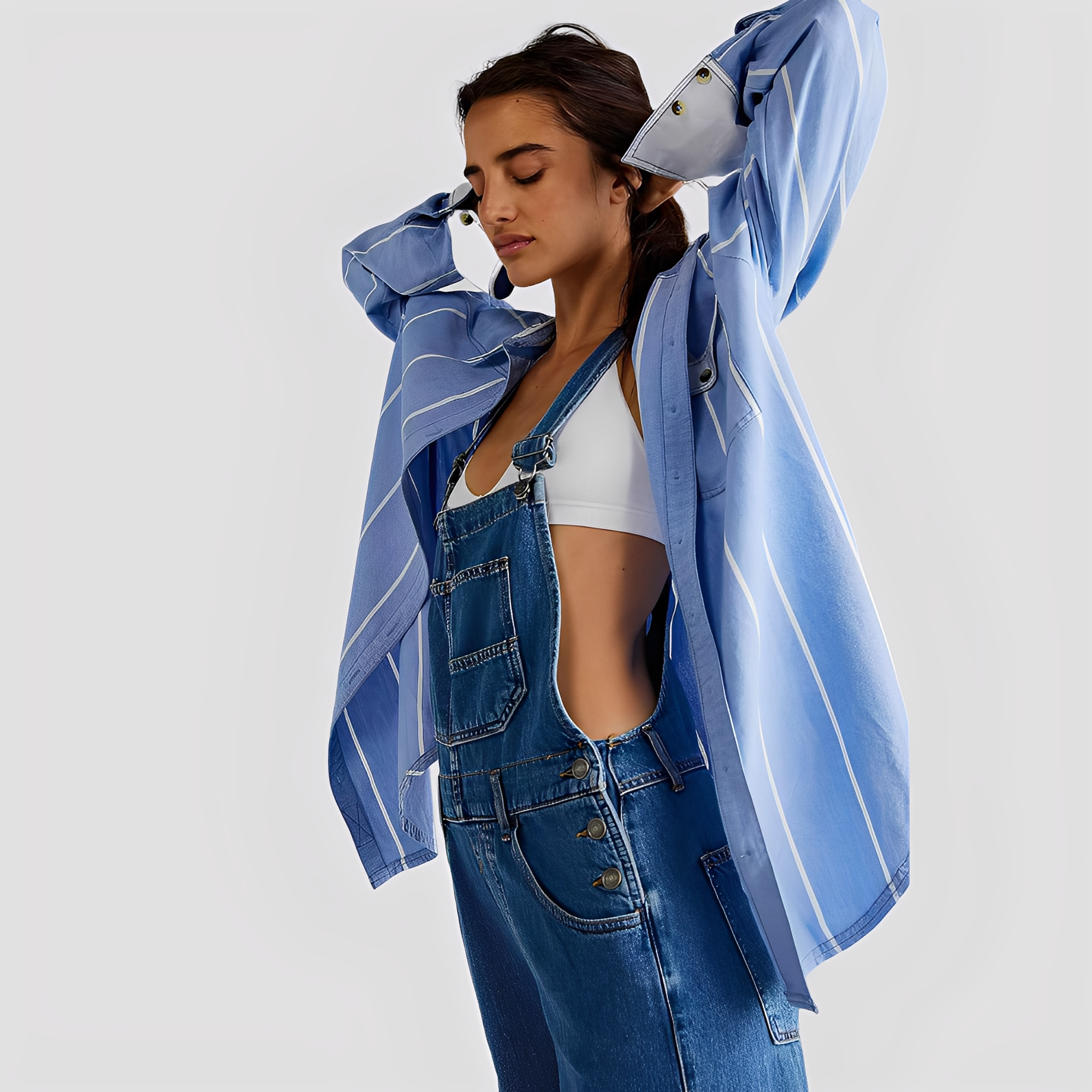 Mildred - Timeless, relaxed denim overalls for women