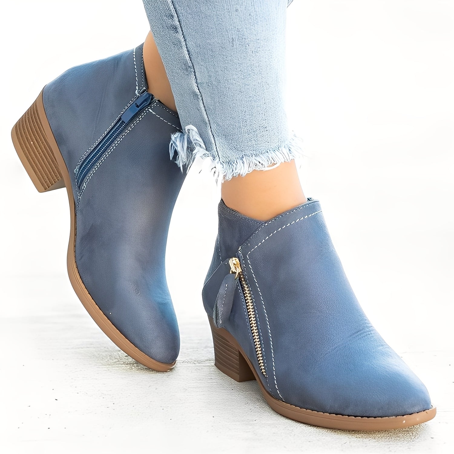 Mirabelle - Trendy Women's Ankle Boots with Zipper