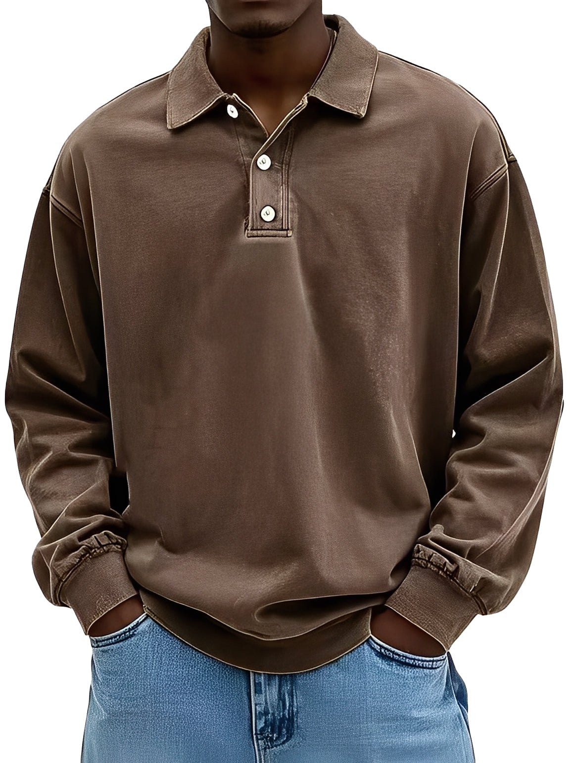 Clayton - Classic Long-Sleeve Polo Shirt for Men
