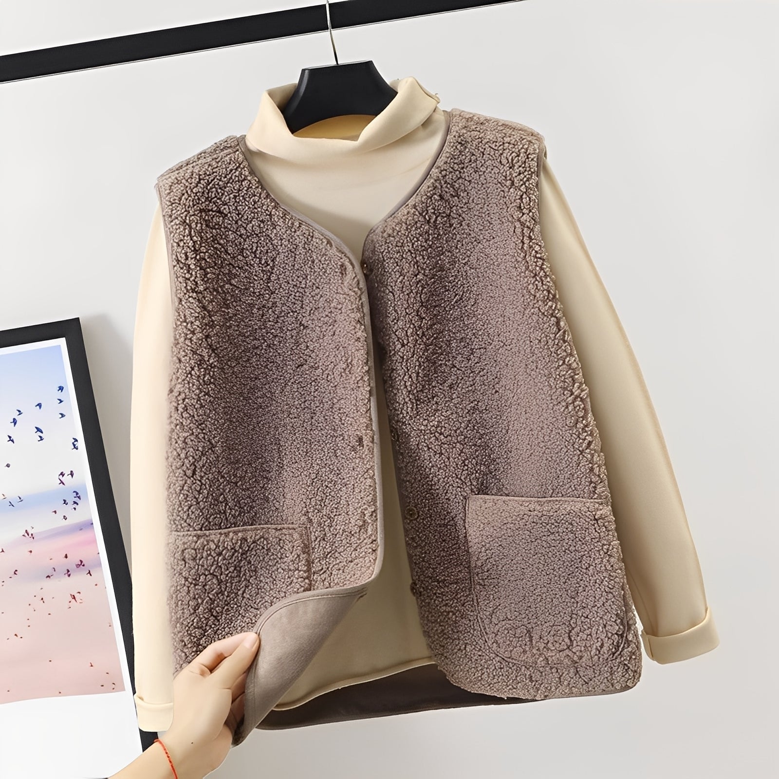 Raine - Stylish Plush Vest for Women