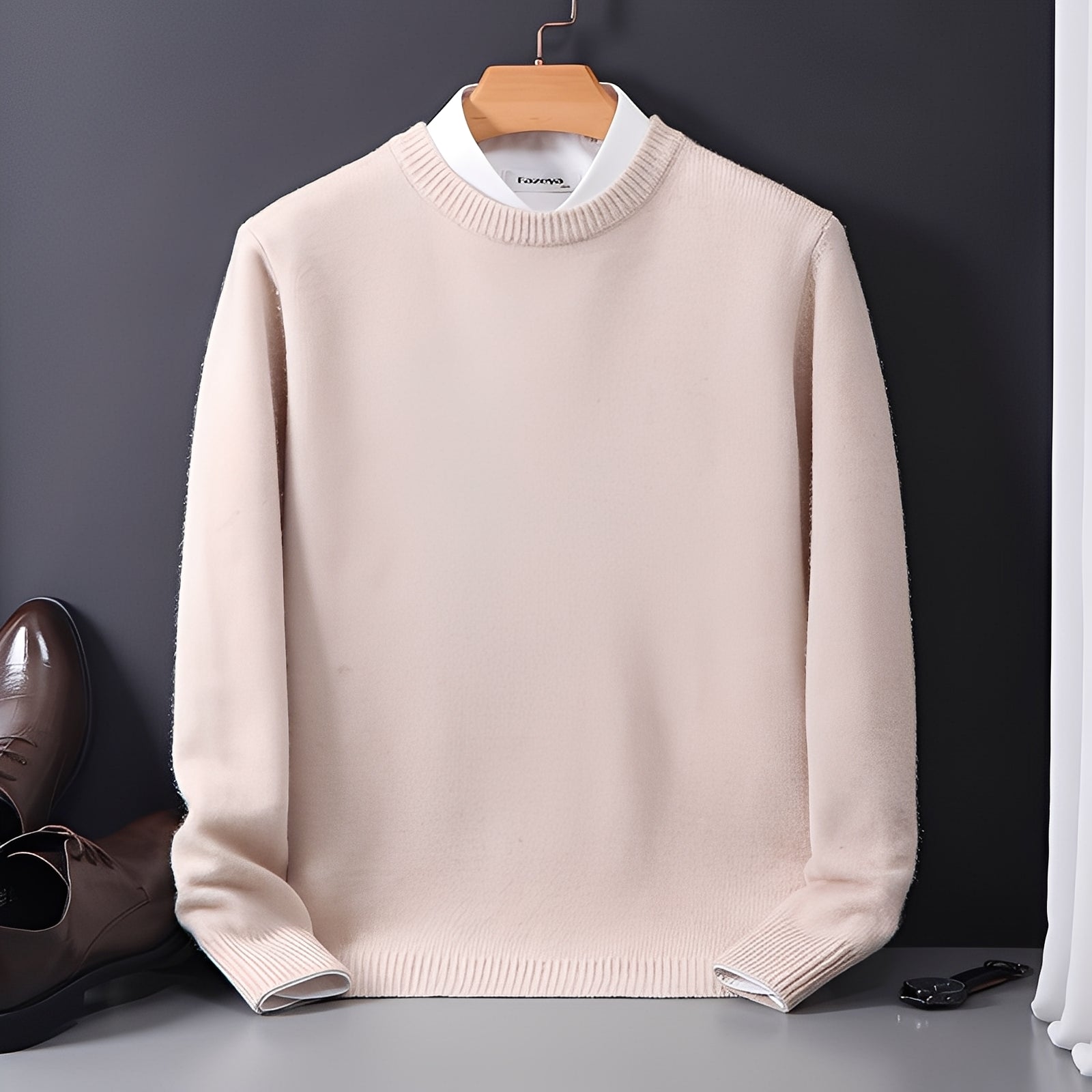 Esmund - Casual, loose-fitting cashmere sweater for men