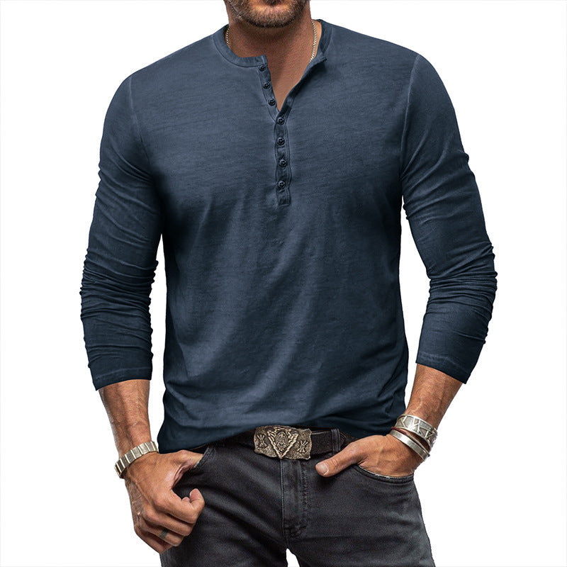 Clifford - Classic Washed Shirt with Buttons for Men