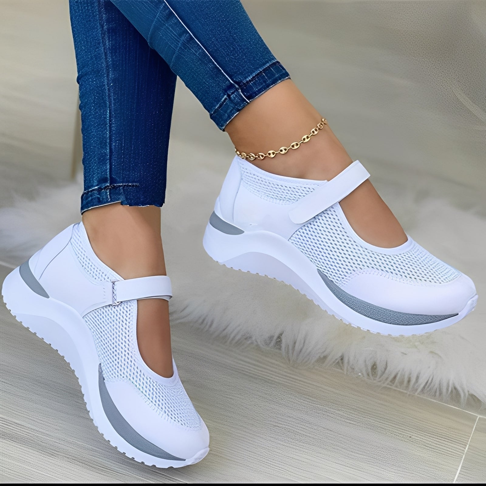 Nichola - Trendy Mesh Strap Sandals for Ladies