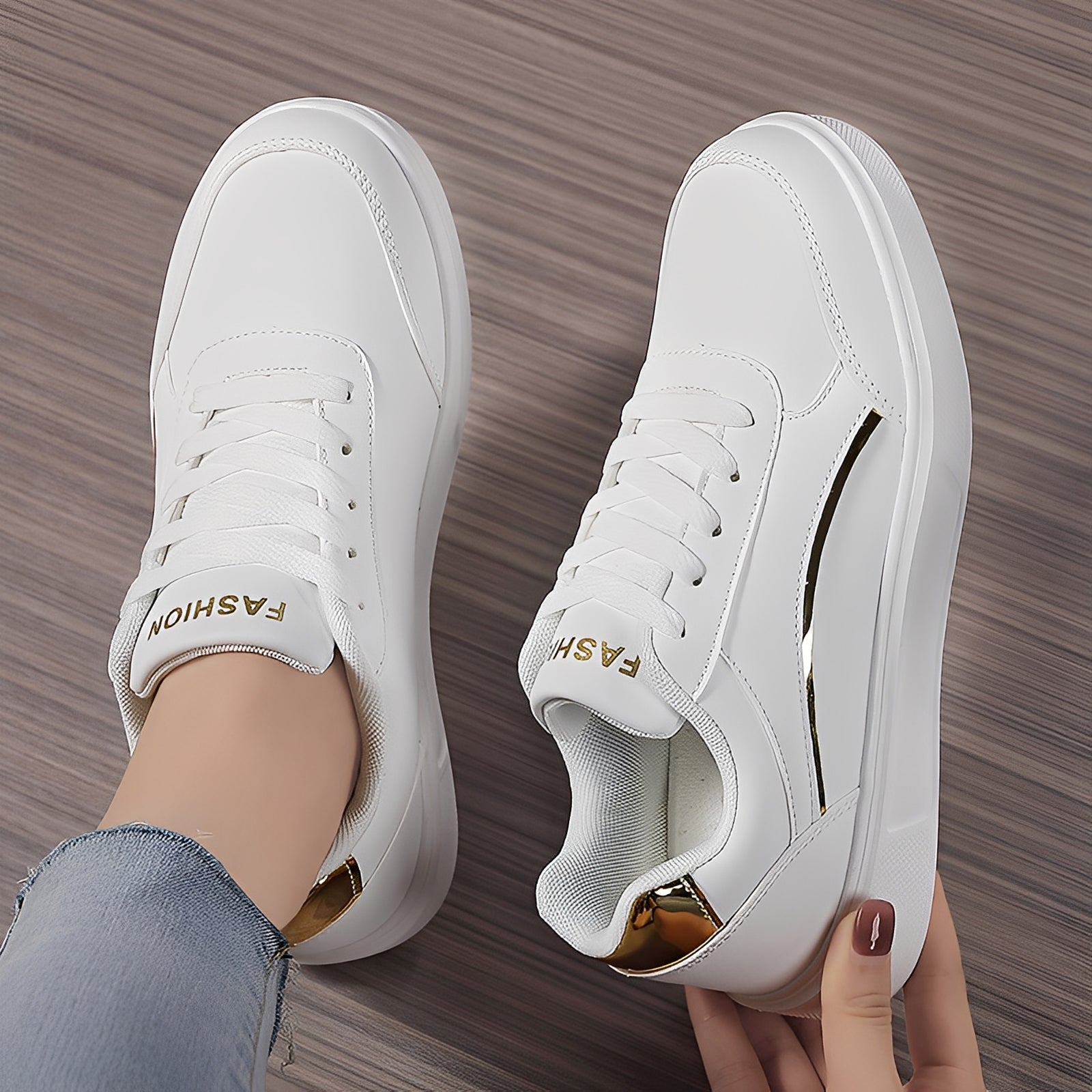 Rexanne - Stylish Sneakers Made of PU Leather for Women