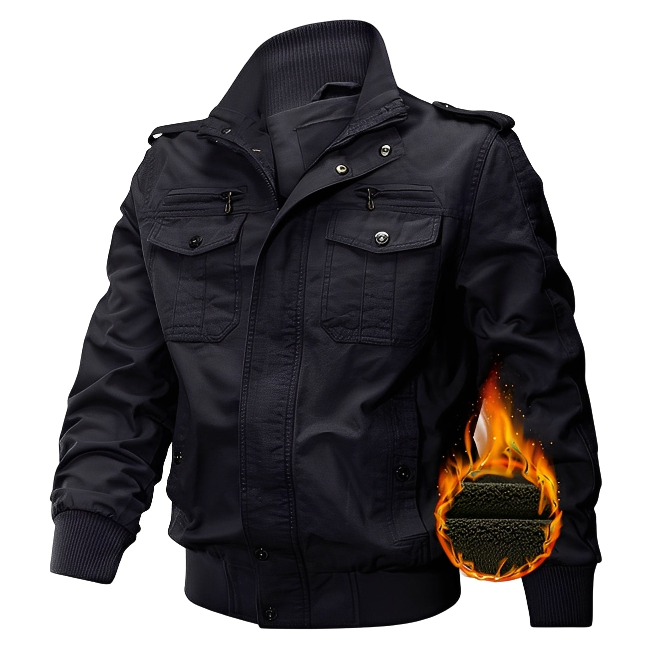 Gary - Men's Trendy Fleece Jacket with Pockets