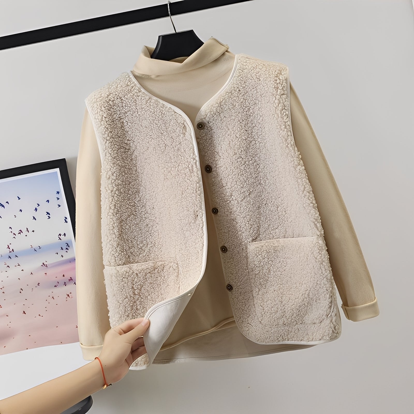 Raine - Stylish Plush Vest for Women