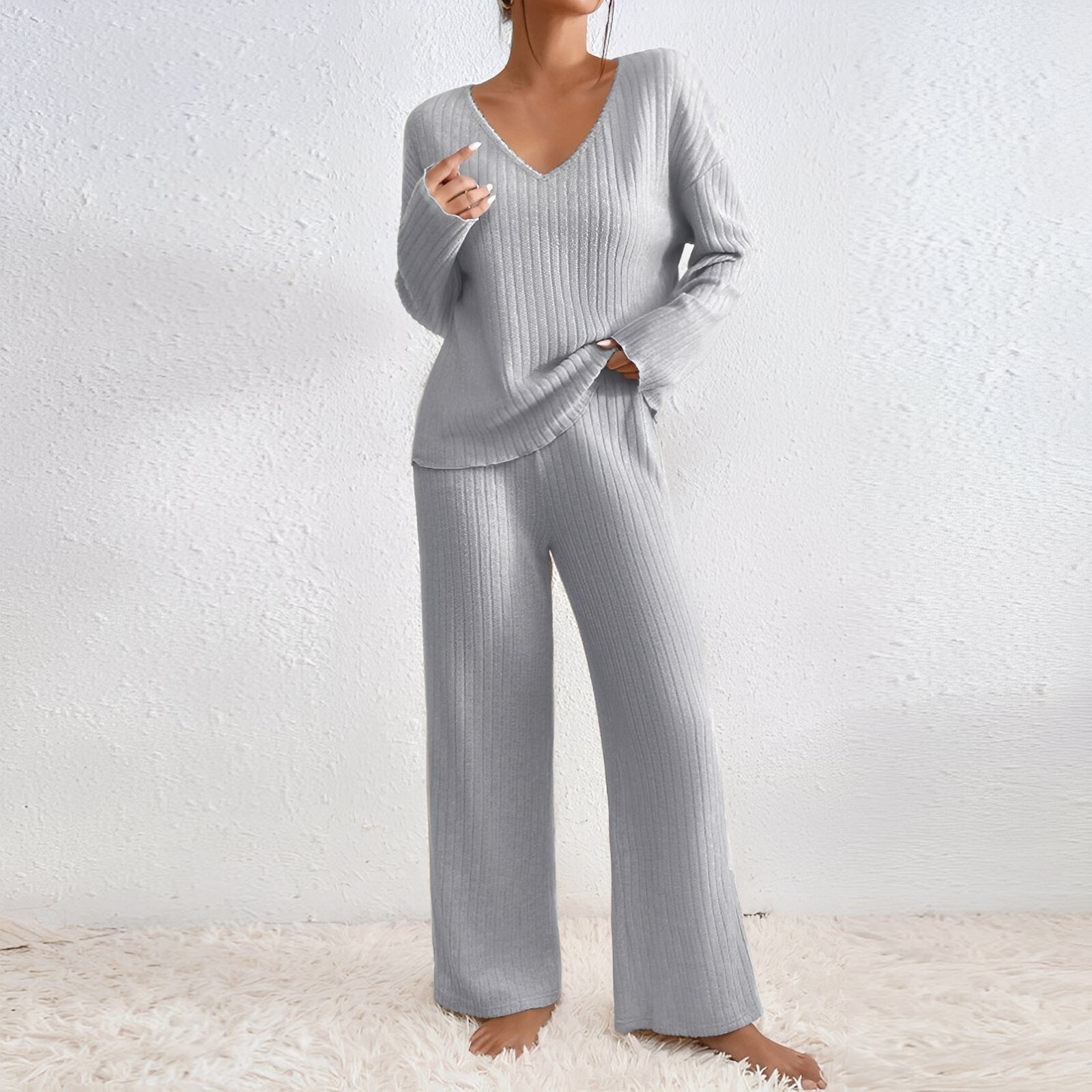 Michele - Casual, knitted two-piece lounge set for women