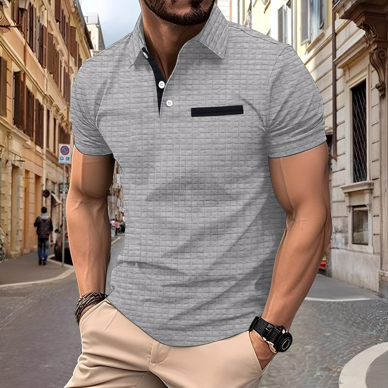 Benson - Trendy Slim-Fit Polo Shirt for Men