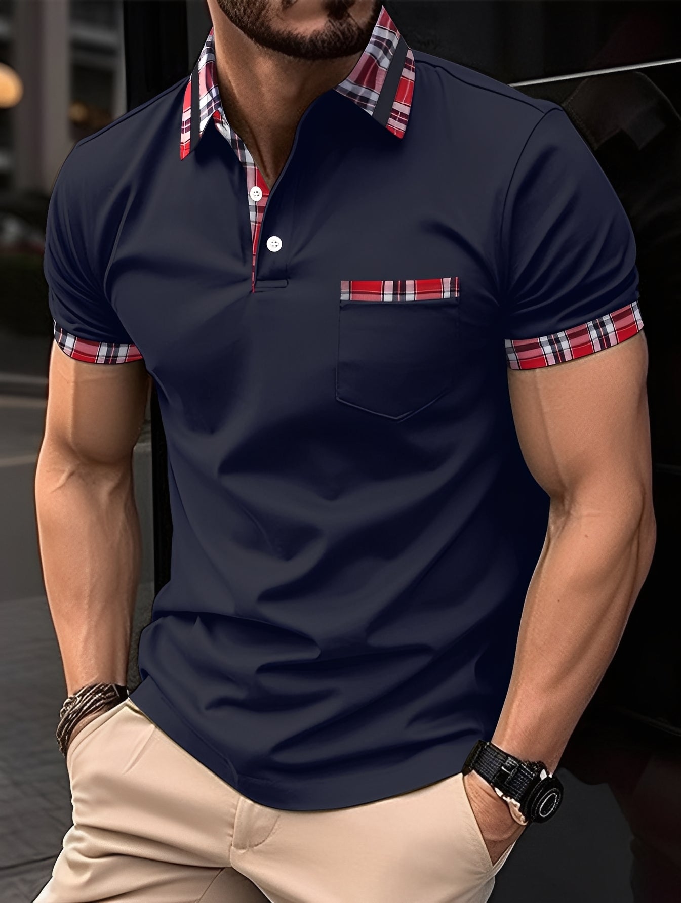 Ryker - Stylish Polo Shirt with Pocket for Men