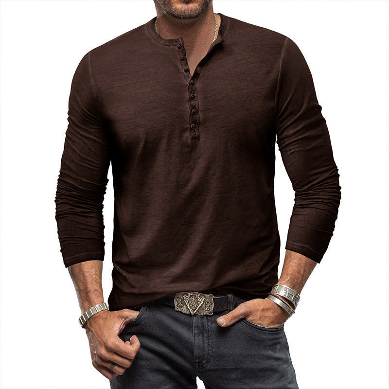 Clifford - Classic Washed Shirt with Buttons for Men