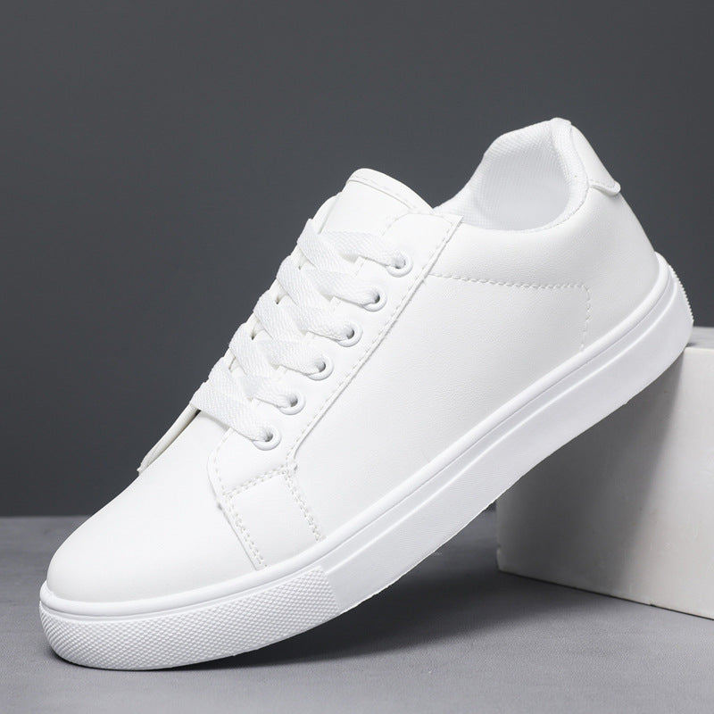 Nicholas - Men's Casual, Plain Leather Sneakers