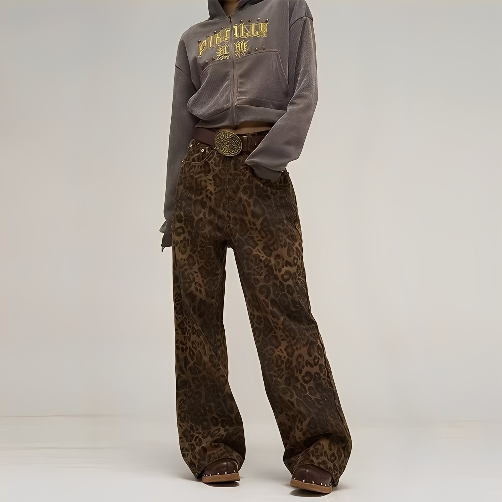 Felecia - Stylish Printed Baggy Jeans for Women