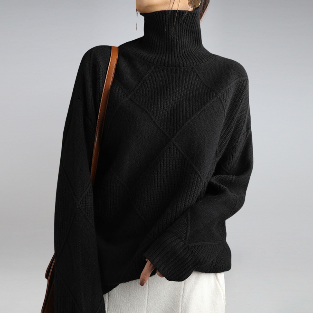 Camille – Women's Cashmere Turtleneck Sweater