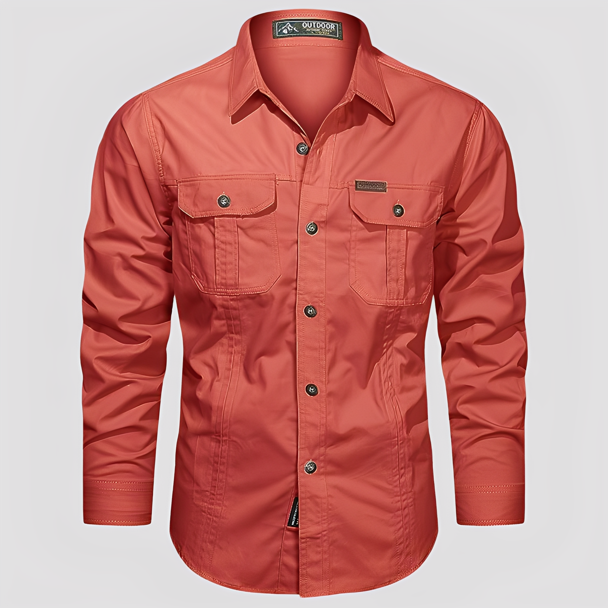 Ranulph - Men's Casual Long-Sleeve Cargo Shirt