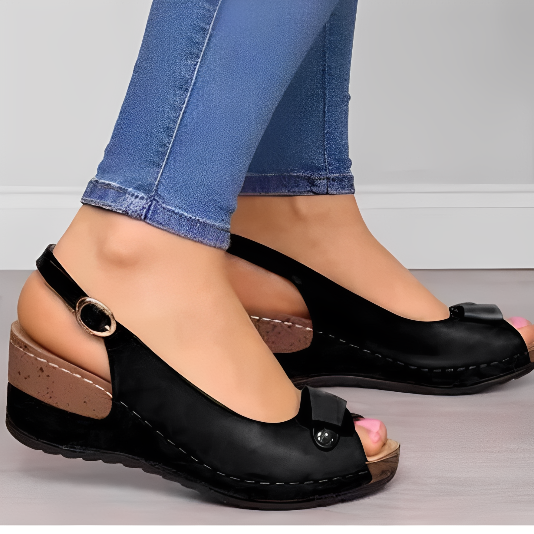 Neville - Women's Comfy Wedge Heel Sandals