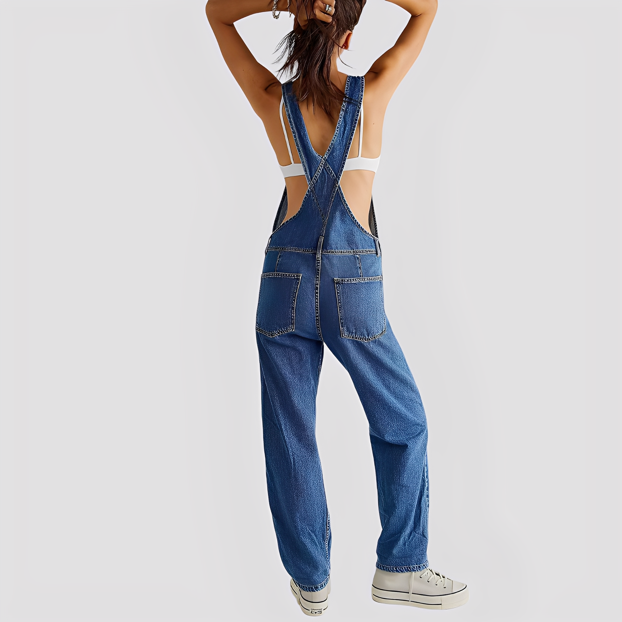 Mildred - Timeless, relaxed denim overalls for women