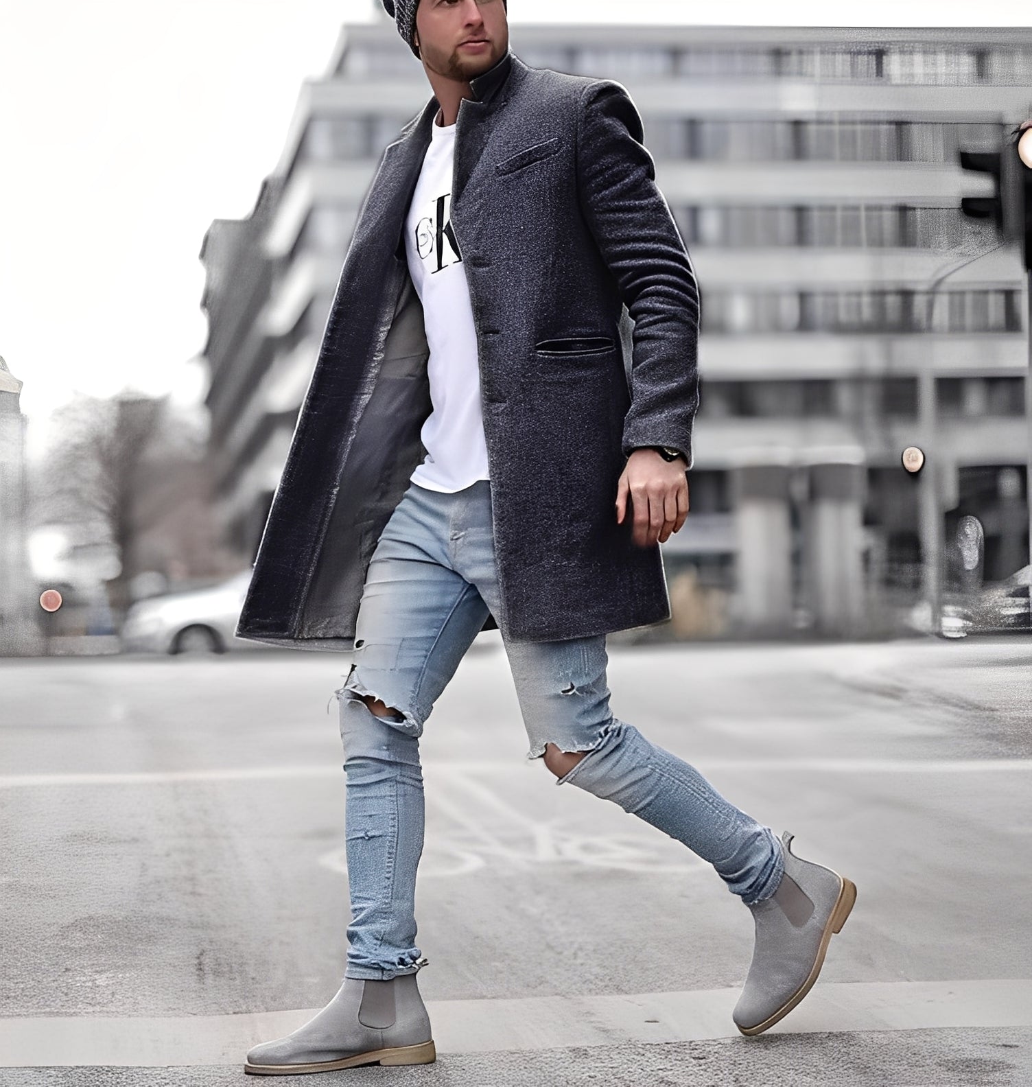 Cordell - Men's Casual Long Wool Coat