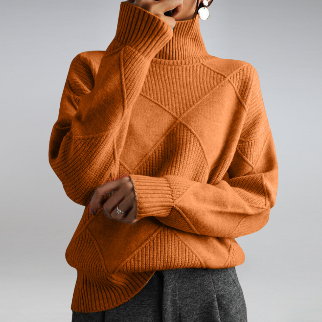 Camille – Women's Cashmere Turtleneck Sweater