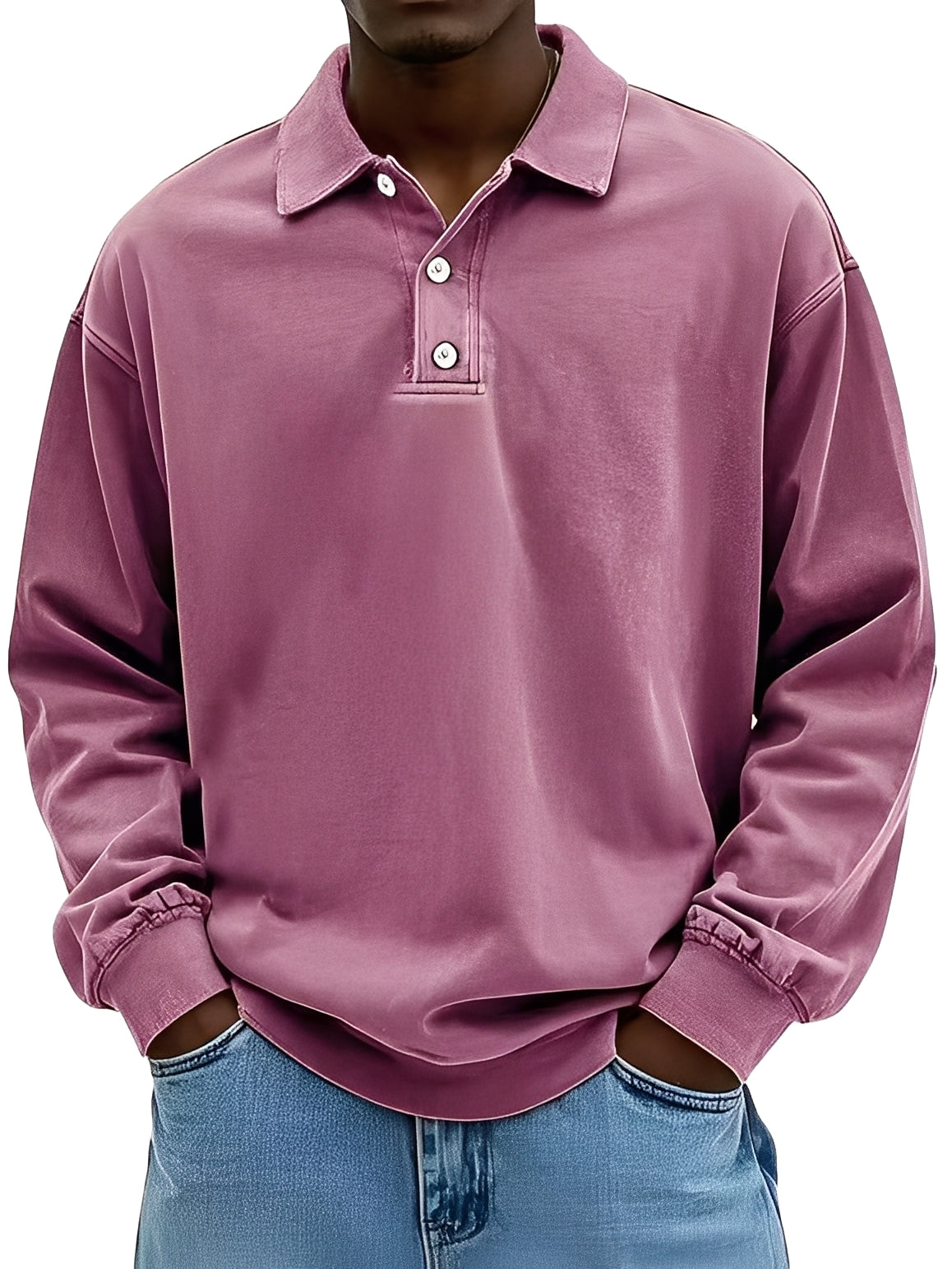 Clayton - Classic Long-Sleeve Polo Shirt for Men