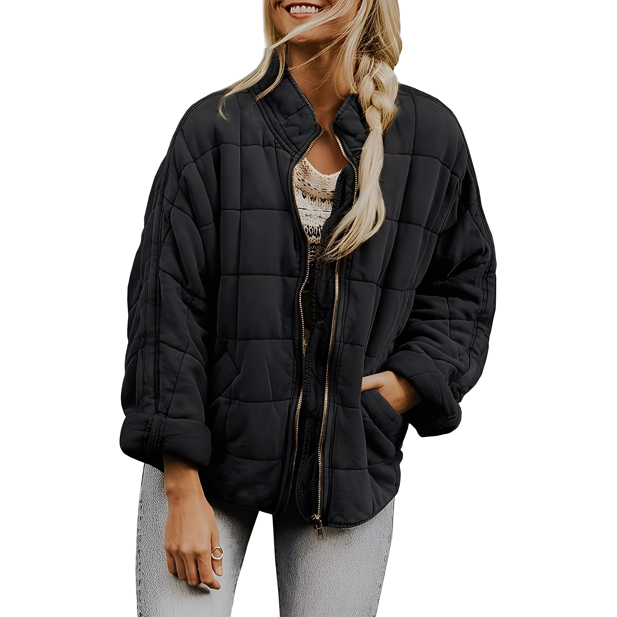 Luana - Casual Quilted Jacket with Pockets for Women