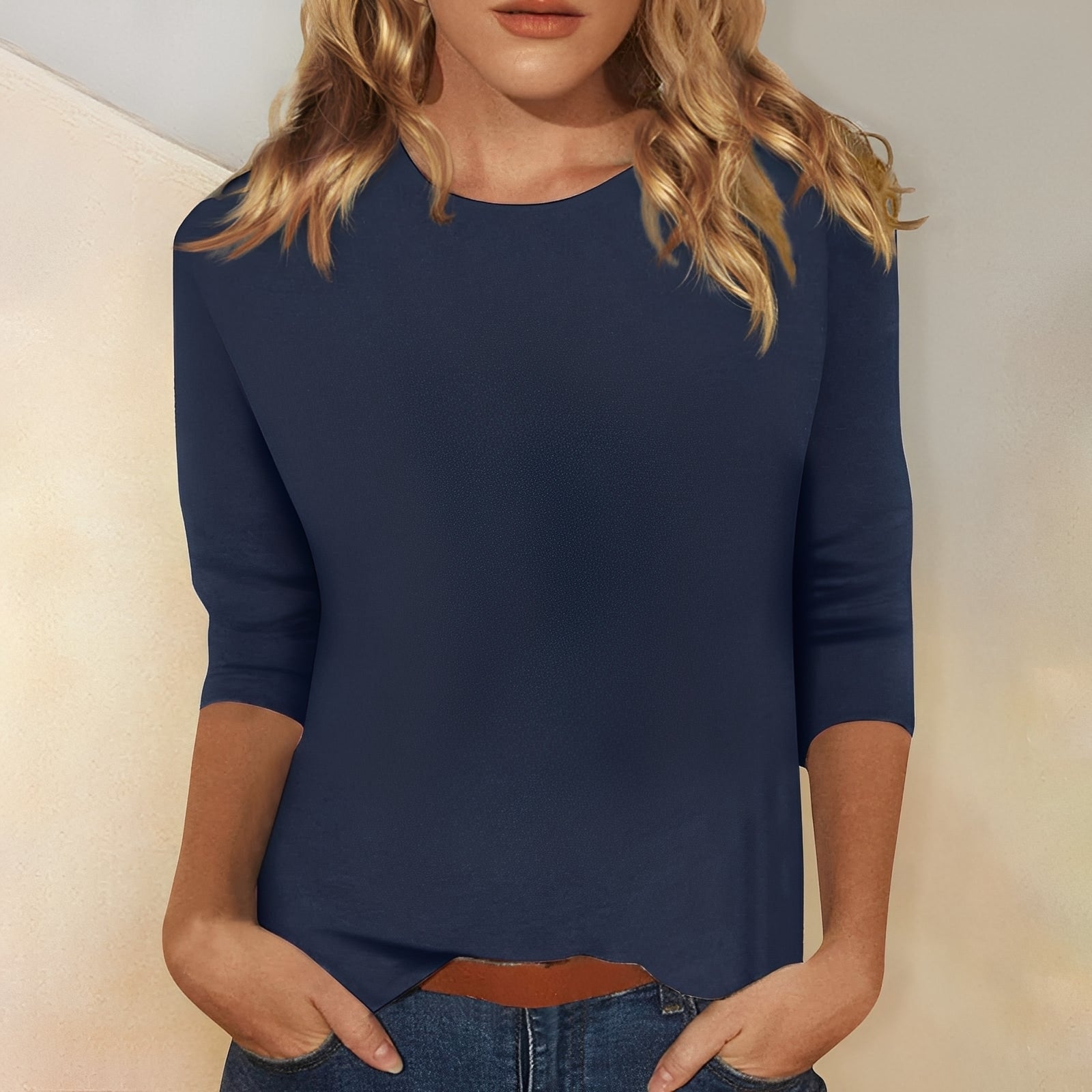 Louisa - Women's Casual, Basic Long Sleeve Shirt