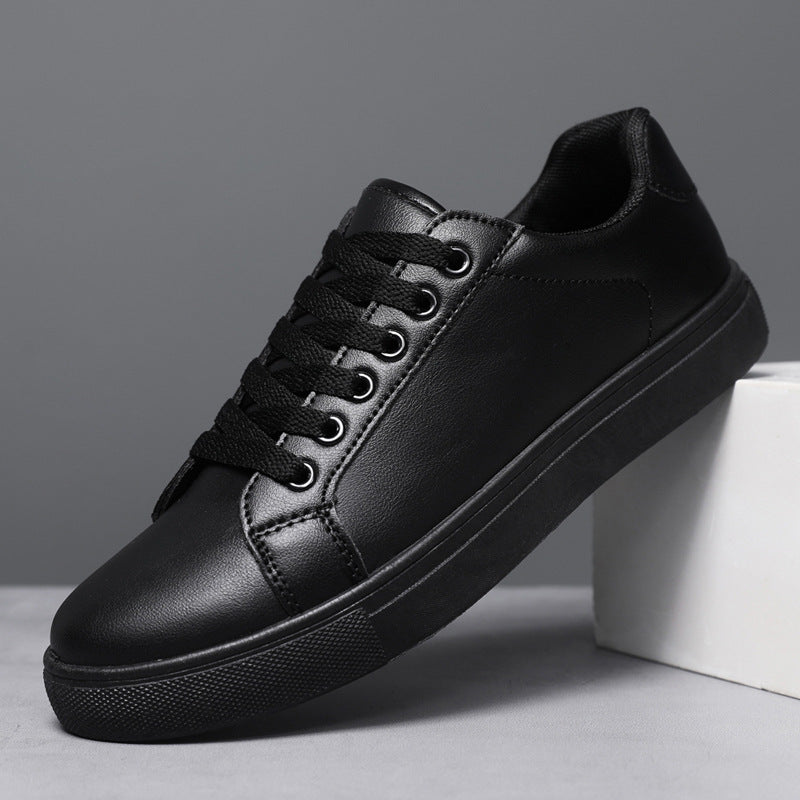 Nicholas - Men's Casual, Plain Leather Sneakers
