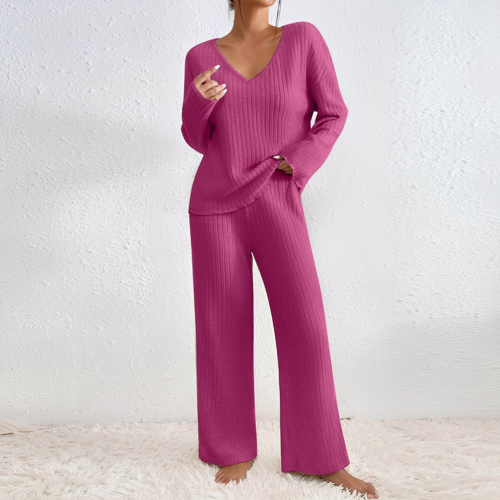 Michele - Casual, knitted two-piece lounge set for women