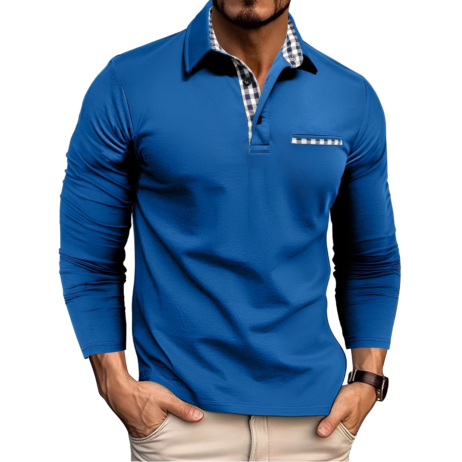 Jerome - Casual Polo Shirt with Long Sleeves for Men