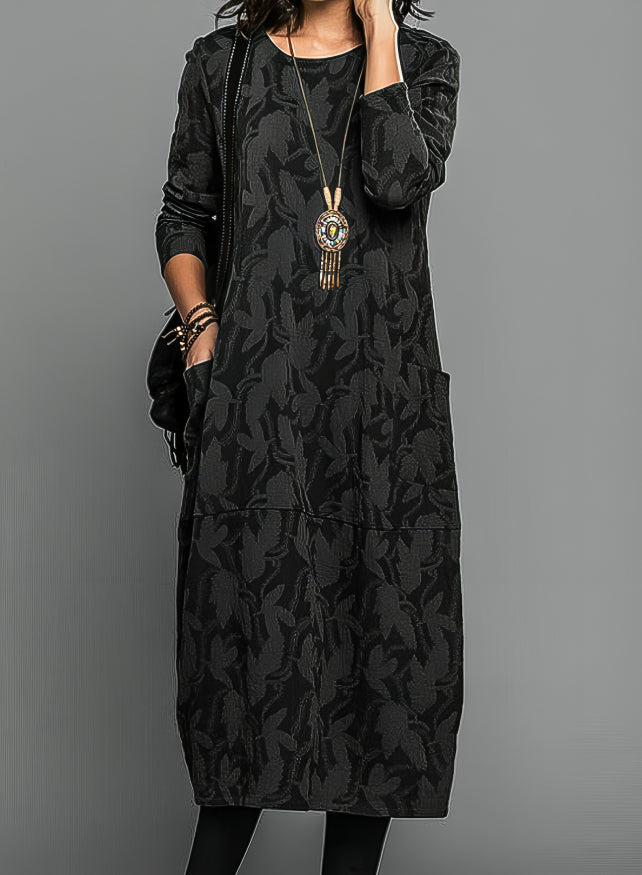 Alisha – Printed Long Sleeve Dress