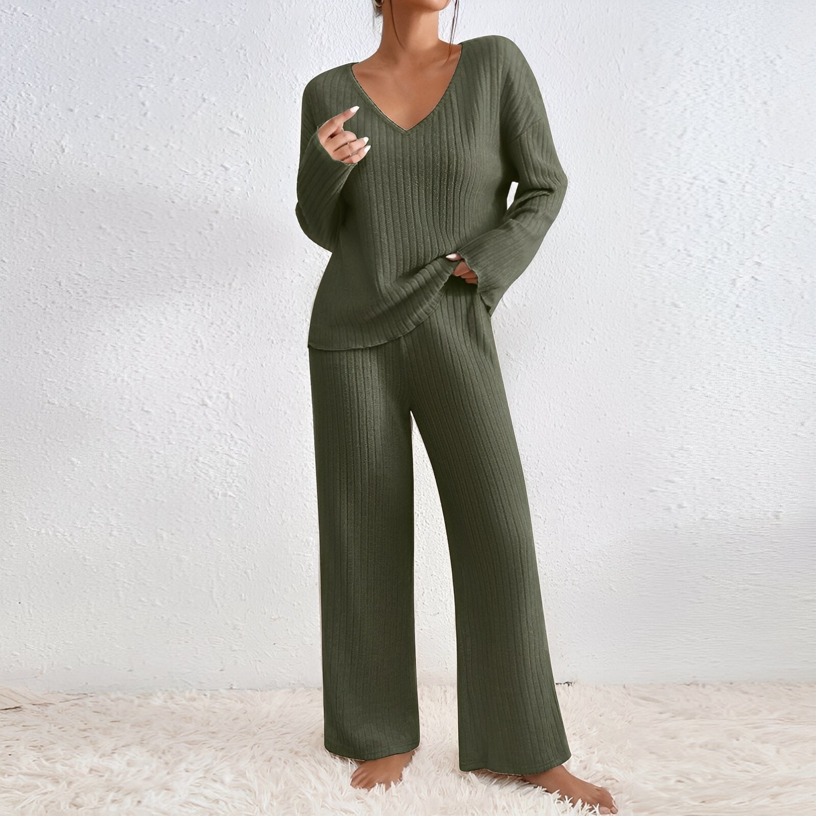 Michele - Casual, knitted two-piece lounge set for women