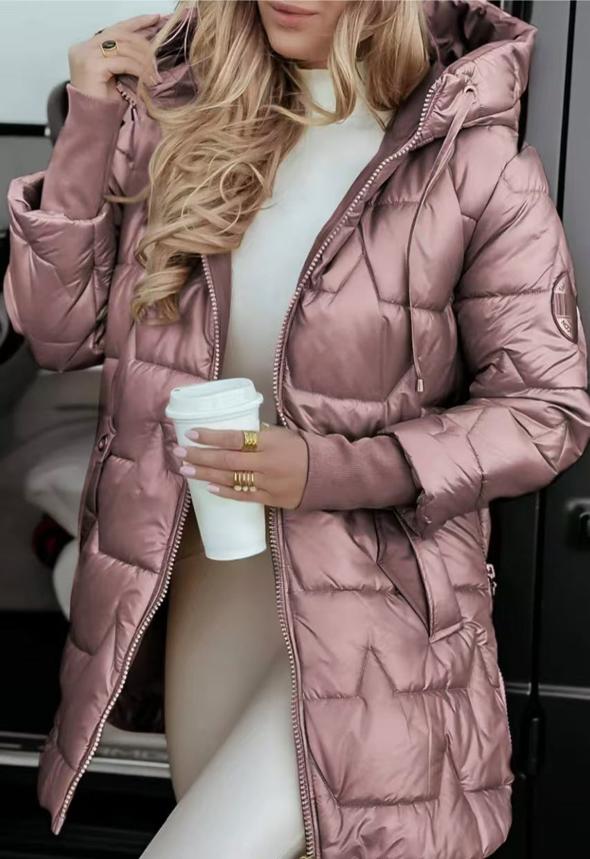 Georgetta - Trendy Women's Down Jacket with Hood
