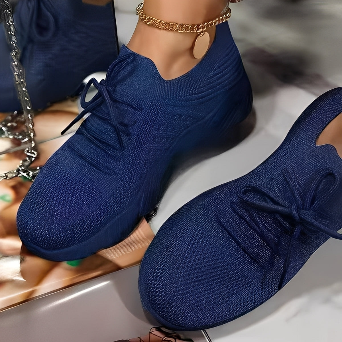 Eleanore - Women's Casual Shoes with Thick Rubber Soles
