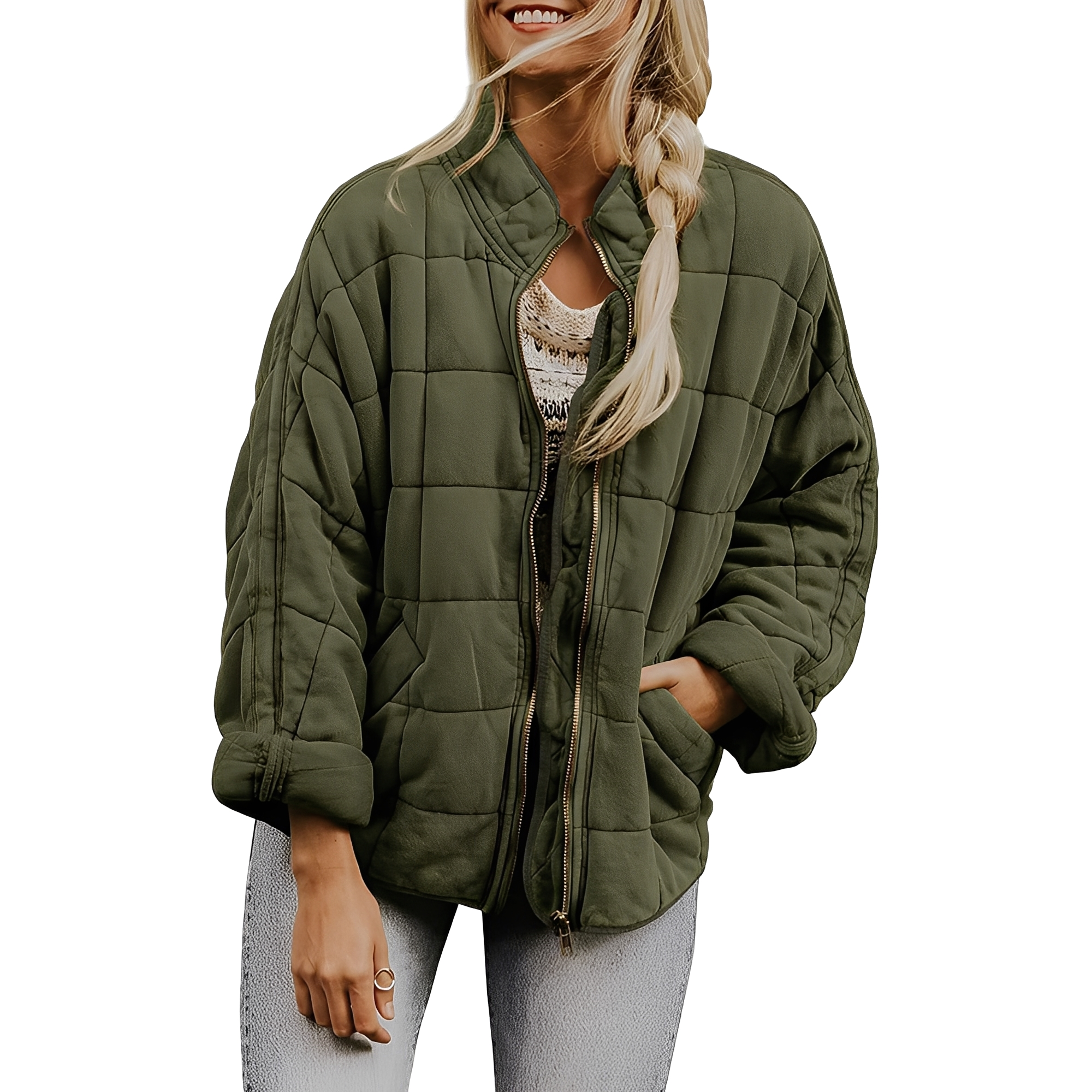 Luana - Casual Quilted Jacket with Pockets for Women
